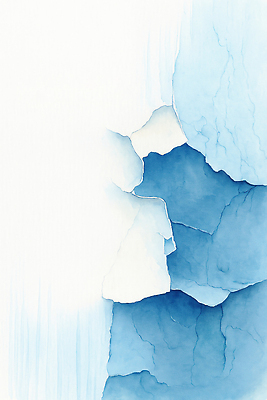 JPG 디자인 감정 예술 컬러 백그라운드 일러스트 자연 수채화 미술 파란색 물감 흰색 질감 작품 조화 색채 창의성 국내일러스트 AI일러스트 AI콘텐츠 문화예술 미술도구 생태계 파일형식