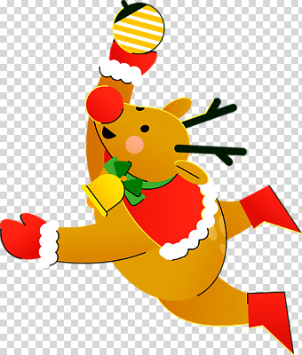 계절 기념일 감정 컨셉 크리스마스 모션 사슴 장식 파일형식 루돌프 축제 겨울 동물 달리기 기쁨 방울 컬러 행복 귀여움 즐거움 축하 편집이미지 PNG