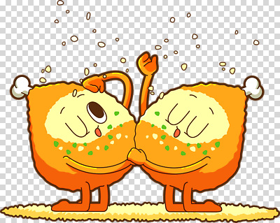 감정 컬러 컨셉 문화예술 신체부위 파일형식 캐릭터 춤 즐거움 귀여움 주황색 활발 혼자 함께함 손 표현 편집이미지 PNG