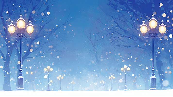 식물 계절 공공시설 기념일 컨셉 겨울 풍경 생태계 파일형식 거리 가로등 빛 나무 차가움 조명 평화 뷰티풀 자연 설경 도시 환상 고요 감정 크리스마스 국내일러스트 JPG 일러스트