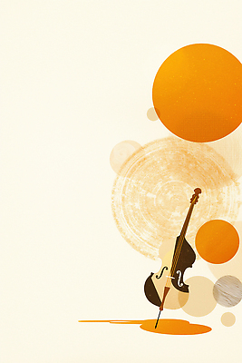 JPG 디자인 예술 음악 컬러 백그라운드 곡선 일러스트 추상 그래픽 원형 바이올린 그림 심플 조화 비율 밝은색 색감 국내일러스트 AI일러스트 AI콘텐츠 도형 선 무늬 현악기 문화예술 파일형식