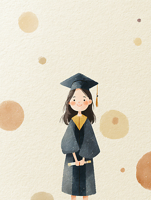 JPG 손 교육 기념일 행복 어린이 백그라운드 일러스트 학사모 졸업 성공 수채화 표정 소녀 파티 축제 기쁨 축하 그리기 졸업장 창의성 국내일러스트 AI일러스트 AI콘텐츠 모자_잡화 여자 감정 컨셉 모션 사람 이벤트 신체부위 파일형식