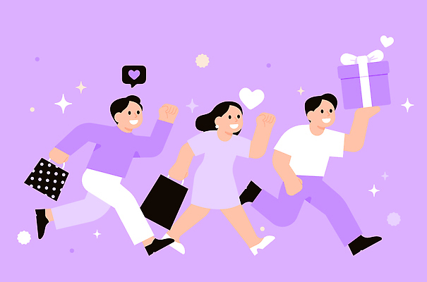 디자인 행복 컬러 가방 일러스트 모션 선물 웃음 일상 친구 쇼핑 달리기 파티 유행 즐거움 사교 순간 국내일러스트 AI파일 잡화 감정 관계 표정 이벤트 라이프 파일형식 벡터