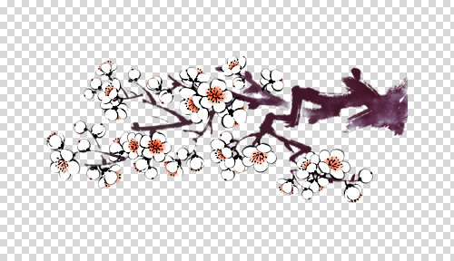 나무 편집이미지 계절 꽃 예술 자연 풍경 장식 갈색 벚꽃 표현 그리기 PNG 식물 컬러 모션 생태계 파일형식