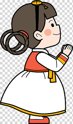 편집이미지 전통 옷 행복 문화 컬러 한국 표정 소녀 장식 귀여움 기도 한복 소원 손모으기 PNG 한국전통 여자 감정 아시아 어린이 컨셉 손짓 전통의상 파일형식