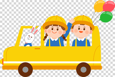 교육 감정 육상교통 컬러 컨셉 포유류 대중교통 표정 사람 반려동물 야외활동 파일형식 버스 소풍 유치원 귀여움 토끼 풍선 놀이 즐거움 그룹 어린이 금색 상반신 웃음 편집이미지 PNG