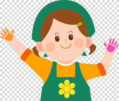 교육 꽃 감정 컨셉 무늬 표정 사람 신체부위 미술도구 파일형식 어린이 색칠 물감 웃음 놀이 손 즐거움 화사함 옷 꽃무늬 유치원 편집이미지 PNG