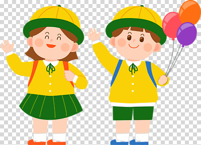 학생 감정 관계 사람 테마파크 예절 파일형식 어린이 친구 놀이공원 풍선 인사 초등학생 즐거움 모션 야외 동심 편집이미지 PNG