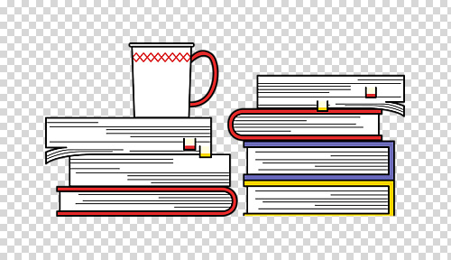 식기 교육 음료 컬러 컨셉 라이프 감각 파일형식 책 커피 학습 독서 휴식 컵 창의성 집중 편안함 일상 자주색 빨간색 편집이미지 PNG