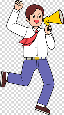 잡화 감정 모션 사람 파일형식 남자 소리 확성기 달리기 표어 넥타이 열정 커뮤니케이션 알림 모임 응원 에너지 편집이미지 PNG