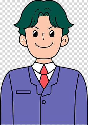 잡화 옷 회사 표정 사람 신체부위 파일형식 남자 정장 넥타이 캐릭터 미소 머리 에너지 직장 스타일 캐주얼 편집이미지 PNG