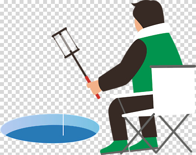 자연요소 계절 가구 레저 낚시 사람 풍경 생태계 파일형식 얼음낚시 겨울 남자 낚시용품 물가 의자 조용 액티비티 자연 얼음 구멍 낚시터 편집이미지 PNG