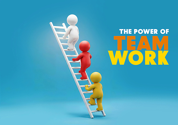 PSD 편집이미지 캐릭터 사다리 성공 협력 친구 컬러풀 힘 목표 파란배경 상승 노력 인내 지원 이미지편집 컬러 백그라운드 컨셉 관계 파란색 도구 파일형식