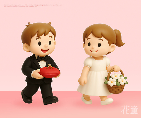 옷 꽃 감정 컬러 결혼 컨셉 장신구 관계 정장 이벤트 3D 바구니 파일형식 커플 사랑 반지 꽃바구니 턱시도 드레스 행복 결혼식 분홍색 분위기 상징 편집3D PSD 편집이미지 화동