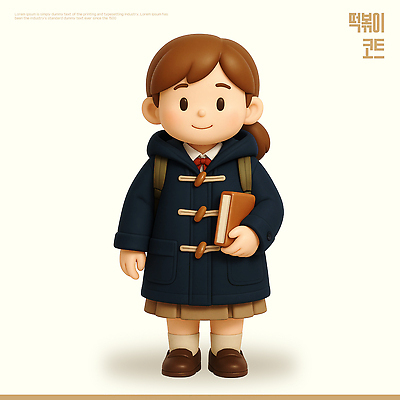 PSD 편집이미지 캐릭터 행복 초등학생 백그라운드 가방 교실 학교 소녀 책 친구 귀여움 코트 남색 풍선 편집3D 학생 잡화 여자 교육 감정 어린이 컬러 컨셉 관계 사람 3D 외투 파일형식