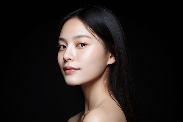 JPG 모델 편집이미지 긴머리 여자 미소 사람 뷰티 머리 사진촬영 고요 매력적 피부 뷰티풀 의료성형뷰티 편집실사 AI인물포토 AI콘텐츠 헤어스타일 컨셉 표정 신체부위 촬영 CG 파일형식 AI포토