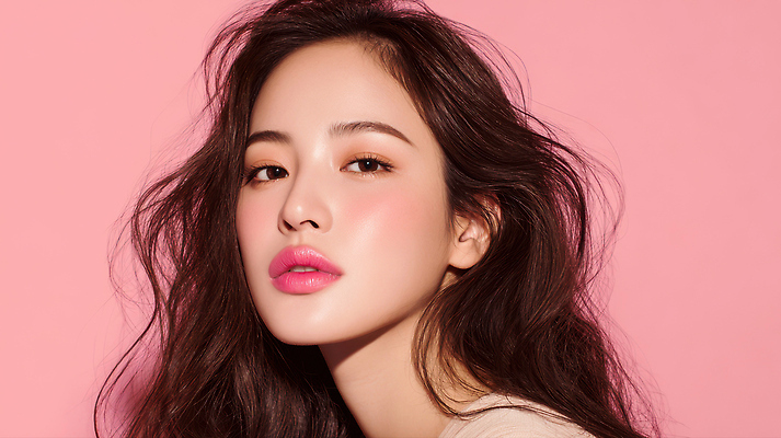 JPG 편집이미지 헤어스타일 여자 패션 분홍색 포즈 백그라운드 여름 화장 뷰티 사진촬영 화장품 화려 감성 의료성형뷰티 스타일 편집실사 AI인물포토 AI콘텐츠 계절 컬러 컨셉 사람 촬영 CG 파일형식 AI포토