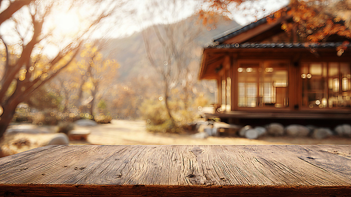 JPG 나무 편집이미지 전통 컬러 여행 자연 탁자 따뜻함 풍경 목재 햇빛 정원 고요 조화 편집실사 AI컴퓨터그래픽 AI콘텐츠 식물 가구 재료 태양 CG 생태계 파일형식