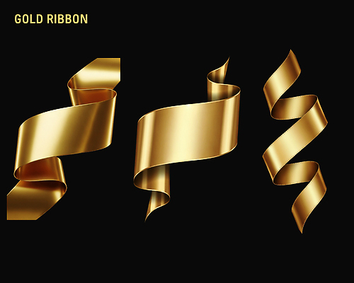 PSD 편집이미지 디자인 리본 예술 백그라운드 포장 장식 금색 감각 매끈함 질감 뷰티풀 창작 스타일 이미지편집 컬러 파일형식