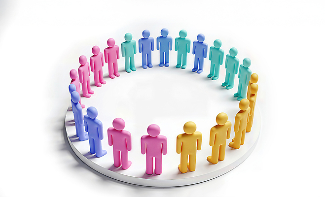 JPG 편집이미지 인형 컬러 관계 회의 협력 아이디어 사람 공간 원형 그룹 조화 소통 공동체 상호작용 이미지편집 도형 컨셉 비즈니스 파일형식