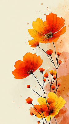 JPG 식물 디자인 꽃잎 꽃 예술 줄기 컬러 백그라운드 패턴 일러스트 자연 생명 장식 노란색 화사함 뷰티풀 색감 창의성 국내일러스트 컨셉 무늬 생태계 파일형식