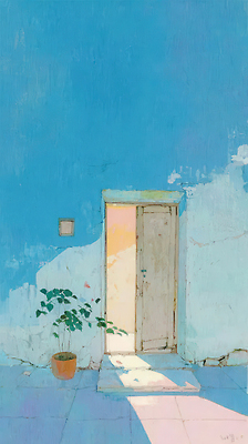 JPG 식물 화분 일러스트 창문 자연 실내 여름 빛 인테리어 햇빛 공간 그림 장면 조용 루프탑 국내일러스트 디자인 계절 내부 태양 파티 생태계 파일형식