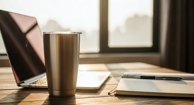 JPG 편집이미지 커피 탁자 아침 휴식 일상 노트북 학습 사무실 햇빛 평화 공책 장비 작업 집중 텀블러 편집실사 주간 교육 음료 가구 컨셉 비즈니스 문구용품 라이프 컵 전자제품 태양 CG 파일형식