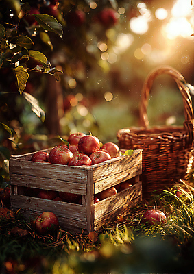 식물 계절 농업 과일 상자 태양 CG 생태계 파일형식 사과 과수원 수확 나무상자 바구니 햇빛 자연 농사 신선 여름 농작물 나무 초원 편집이미지 JPG 편집실사