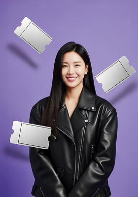 JPG 모델 편집이미지 디자인 여자 패션 포즈 백그라운드 미소 평화 보라색 촬영 티켓 분위기 의료성형뷰티 스타일 편집실사 컬러 컨셉 표정 사람 CG 파일형식