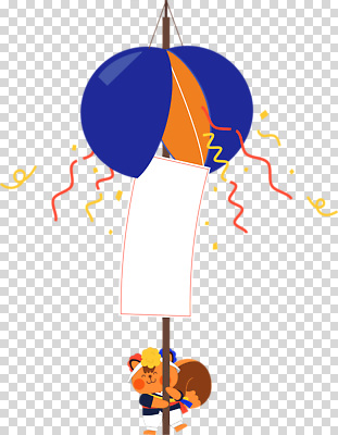 동물 편집이미지 캐릭터 행복 어린이 컬러 이벤트 장식 파란색 노란색 파티 축제 소리 축하 즐거움 풍선 PNG 감정 컨셉 사람 파일형식