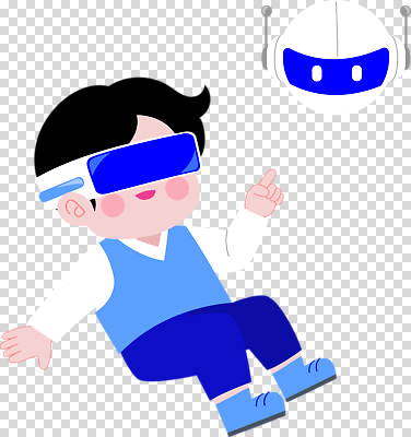 편집이미지 어린이 상상 놀이 미래 기술 웃음 디지털 게임 체험 로봇 즐거움 PNG 창의성 가상현실 감정 컨셉 표정 사람 파일형식