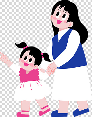 편집이미지 드레스 행복 어린이 컬러 가족 놀이 엄마 함께함 사랑 웃음 손잡기 전통의상 즐거움 PNG 놀기 전통 옷 감정 컨셉 관계 모션 표정 사람 파일형식