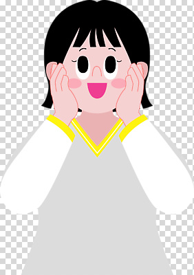 편집이미지 캐릭터 행복 감정 어린이 표정 미소 소녀 놀람 기쁨 표현 아기 PNG 여자 사람 파일형식