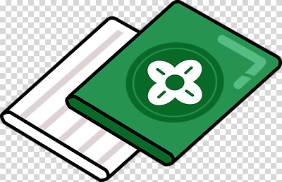 편집이미지 디자인 초록색 필기구 공책 흰색 기록 지갑 배열 문서 심플 정리 PNG 아이템 소지품 컬러 문구용품 오브젝트 파일형식