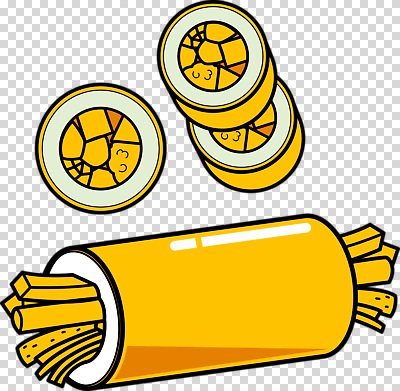 편집이미지 음식 디저트 노란색 과자 동전 튀김 롤 PNG 길거리음식 인기 조합 일본음식 간편조리식품 컬러 돈 파일형식