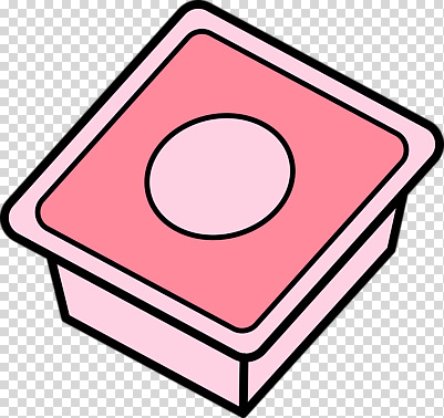 모양 편집이미지 디자인 음식 분홍색 컬러 곡선 재질 뚜껑 원형 오브젝트 담기 부드러움 PNG 도형 선 모션 감각 파일형식