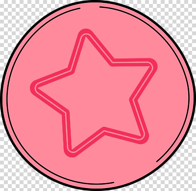 모양 편집이미지 디자인 별 선 분홍색 컬러 그래픽 장식 매력적 원형 그림 심플 PNG 자연요소 도형 컨셉 파일형식