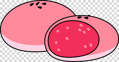 편집이미지 전통 한식 분홍색 채소 디저트 떡 과자 송편 부드러움 명절음식 팥 PNG 간편조리식품 맛있는 음식 컬러 감각 파일형식