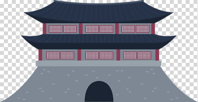 전통 건축물 아시아 파일형식 한국 성 건축 문화 고풍 성벽 디자인 뷰티풀 풍경 역사 유적 그림 예술 관람 편집이미지 PNG