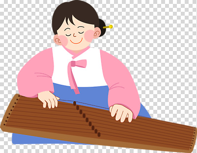 편집이미지 전통 문화 예술 악기 음악 연주 한국 국악 웃음 소녀 공연 한복 즐거움 민속 가야금 PNG 한국전통 여자 감정 아시아 어린이 현악기 문화예술 표정 국악기 이벤트 전통의상 파일형식 나라 사람