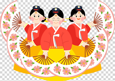 편집이미지 전통 옷 여자 꽃 문화 예술 컬러 한국 이벤트 장식 춤 부채 한복 PNG 식물 한국전통 아시아 문화예술 사람 전통의상 파일형식 나라