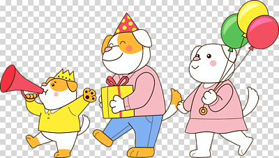 편집이미지 행복 컬러 모션 놀이 선물 친구 반려동물 파티 기쁨 축하 생일 강아지 즐거움 풍선 PNG 동물 기념일 감정 컨셉 관계 이벤트 개 파일형식