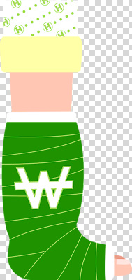 컬러 컨셉 의학 발 파일형식 발목 붕대 초록색 건강 회복 치료 관리 상징 사람 모션 신체 상처 예방 편집이미지 PNG