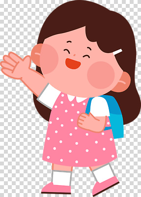 옷 교육 감정 컬러 컨셉 가방 관계 표정 사람 예절 파일형식 어린이 인사 분홍색 원피스 배낭 친구 웃음 학교 행복 모션 외출 즐거움 귀여움 편집이미지 PNG