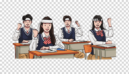 편집이미지 학생 교복 교실 응원 협력 친구 학습 펜 공책 칠판 시험 책상 열정 PNG 옷 교육 감정 가구 학교 관계 문구용품 필기구 파일형식 생활용품 오브젝트