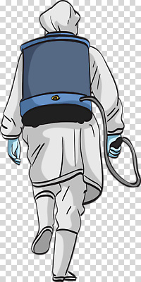 편집이미지 직업 모션 건강 안전 걷기 작업 위생 보호장비 예방 PNG 작업자 전문 방역복 옷 장비 방역 파일형식