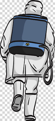 편집이미지 직업 건강 안전 사람 걷기 작업 오염 위생 예방 먼지 PNG 방역 방역복 옷 모션 파일형식