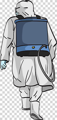 편집이미지 건강 안전 사람 장비 작업 위생 보호장비 청소 예방 감염 PNG 방역 소독 소독약 환기 방역복 옷 파일형식