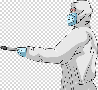 편집이미지 의학 건강 마스크 안전 도구 전문직 질병 검사_조사 예방 PNG 방역 보건 방역복 직업 옷 파일형식