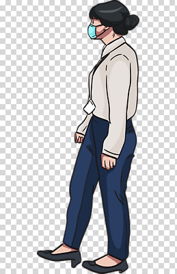 편집이미지 여자 유니폼 직장 건강 마스크 일상 사무실 걷기 환경 업무 작업 사무원 집중 예방 PNG 코로나바이러스 직업 옷 컨셉 회사 비즈니스 모션 사람 라이프 바이러스 파일형식